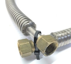 Unbranded/Generic 4′ Steel Hydraulic Hose (3/4″ Female Outlet) NOS