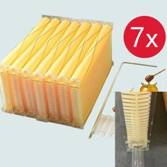 7x Upgraded Auto Honey Beehive Bee hive Frames + Auto Bee House + Hive Stand