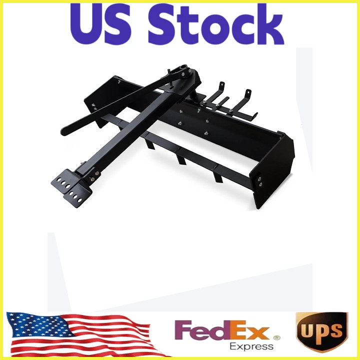 42″ Tow Behind Box Scraper,Lawn Tractor Attachments Box Blade Hitch Fit ATV/UTV