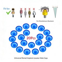 US Dental Lab 20pcs Universal Locator Abutment Male Cap Insert for Overdenture