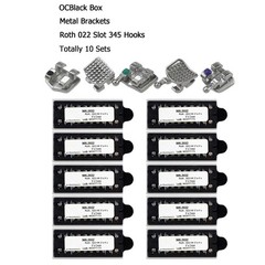 Dental Orthodontic Metal Brackets Braces Mini Roth MBT 018 022 345 Hooks MIM