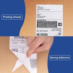 4×6 Fanfold Direct Thermal Labels for Zebra Rollo MUNBYN Printer (500 Per Stack)