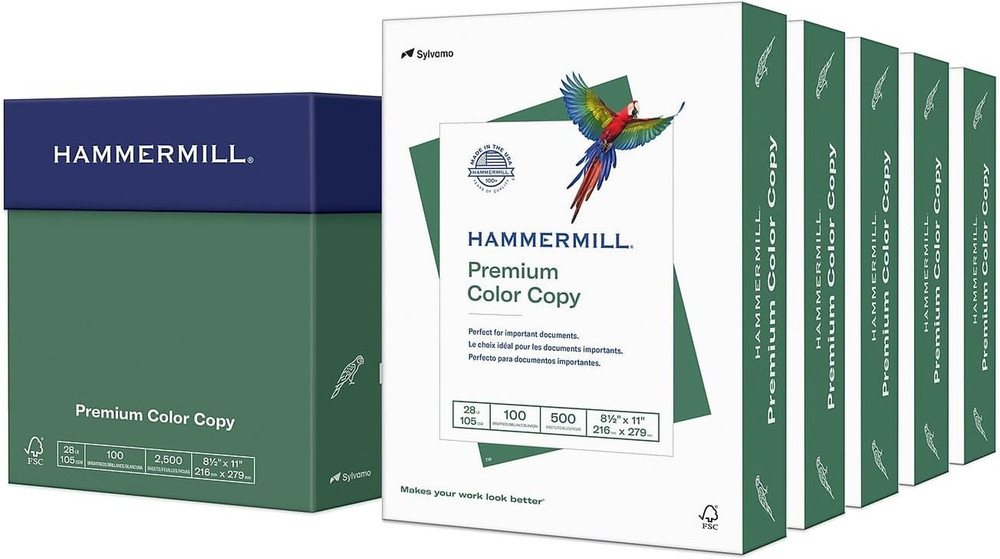 Hammermill 8.5-Inch X 11-Inch Premium Color Copy Paper, 28 Lbs., 100 Brightness,
