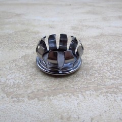 QTY 12 Steel Nickel Finish Plug Buttons 1-1/8″ Hole Size, 1-1/4″ Head Diameter