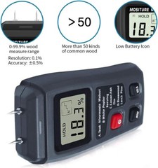 Digital LCD Wood Moisture Meter Detector Tester Wood Firewood Paper Cardboard