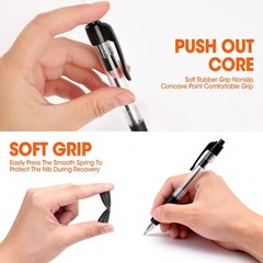 100 Pack Ballpoint Pens Bulk, Retractable 1 Count (Pack of 100), 100 pack