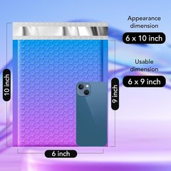 600Pc Poly Bubble Mailers 6×10 Padded Envelopes Shipping Mailing Bags BluePurple