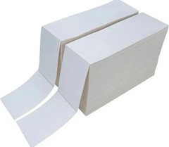 6000 Blank 4 x 6 Direct Thermal Fanfold Peel & Stick UPS Shipping Labels Bulk