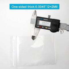 100PCS 3×4″ 2Mil Reclosable Zipper Poly Bags Clear Plastic Storage Bags