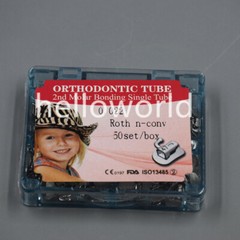 50 Set/Box Dental Orthodontic Second Molar Roth 022 Non-Convertible Buccal Tubes