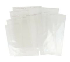 100 pcs Resealable Poly Bags Transparent OPP Bag Plastic Bags Self Adhesive Seal