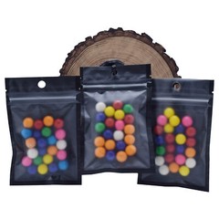 QQ Studio 10x18cm Black Food Safe QuickQlick™ Flat Candy Bag with Hang Hole
