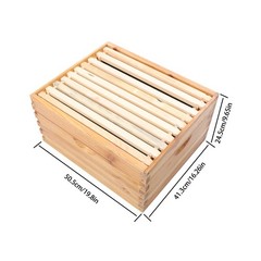 4 Layer 10 Frame Bee Hive Beeswax Coated Includes Beehive Frames and Foundations