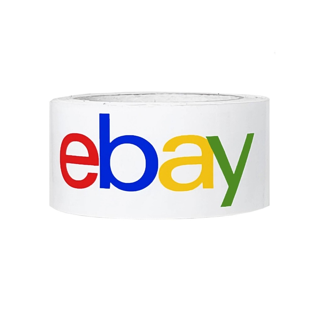 1 NEW roll EBAY Packaging Tape – Color Logo 2″ x 75 yards Sbx