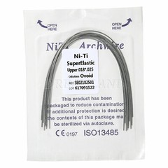 Dentales Ortodoncia Arcos de Súper Elásticos NITI Rectangular Alambres de Arco