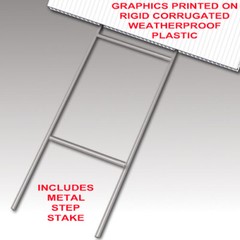 FINANCING AVAILABLE 18×24 Yard Sign WITH STAKE Corrugated Bandit USA DEALERSHIP