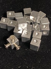 Aluminum Cube Connector for Acrylic 3 Way with M3 thread and (8mm side)