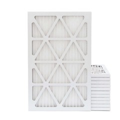 16X25X1 MERV 13 Pleated AC Furnace Air Filters. 12 Pack