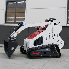 15 HP Mini Skid Steer Loader B&S Hydraulic System Electric Start W/ 7 Attachment