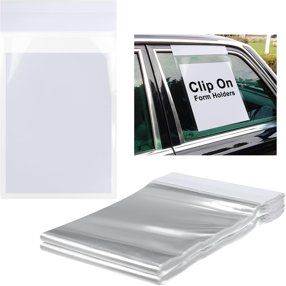 100 Pack Clip on Window Form Holder Buyers Guide Window Hangers Buyers Guide