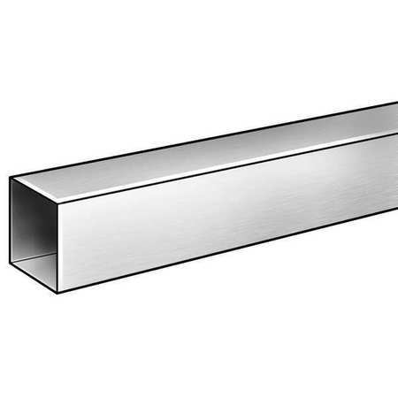 Zoro Select T63s1.5X.125-72 Tubing, Square, Aluminum, 6063 Alloy Type, 1 1/4″,