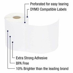 6 Rolls DYMO 4XL Direct Thermal Shipping Labels 4×6 1744907 Compatible 220/Roll