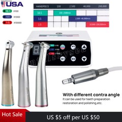 Dental Brushless LED Electric Micro Motor/1:1 1:5 Contra Angle Handpiece UPS