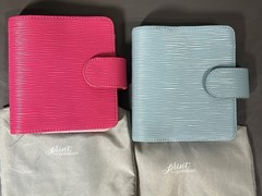Print Pression Pocket Size Textured Blue & Pink Rings Planner Organizer NEW!!!