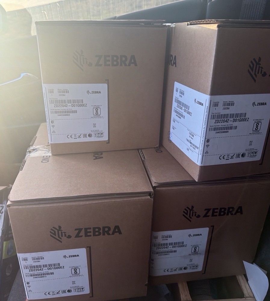 Zebra ZD220d ZD22042-D01G00EZ 4” Direct Thermal USB Label Printer 203dpi Sealed