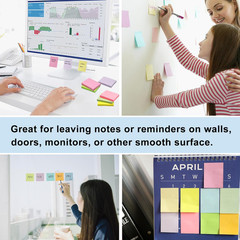 1.5×2 Inch Sticky Notes 36 Pads 2160 Sheets Pastel