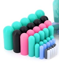 40 Piece High Temp Silicone Rubber Cap Kit – Powder Coating, Cerakote, Vacuum