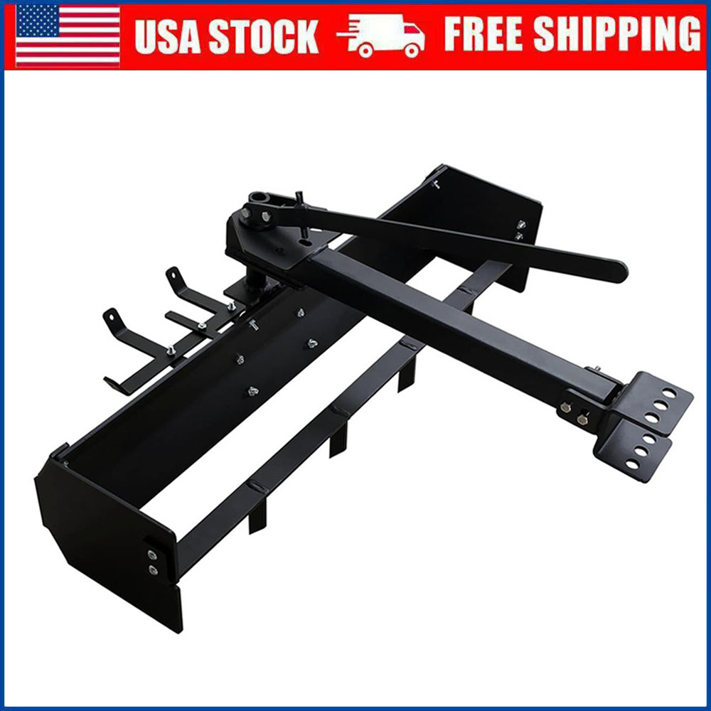 42” Tow Behind Box Scraper Steel Powder Coated Tractor Box Scraper w/ Box Blade