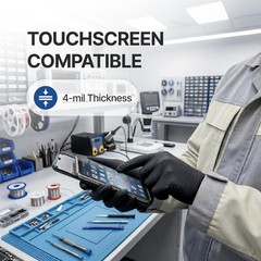 Durable 4 Mil Disposable Gloves – Chemical & Oil Resistant (Pack of 50 Black)
