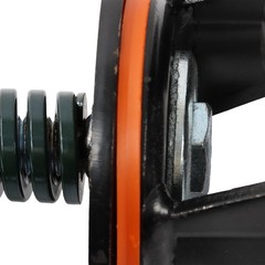 1Pack 8″ Heavy Duty Gate Casters Rubber Wheel Dual installation option 600LB,Red