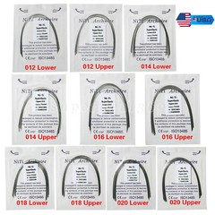 10pcs/pk Dental Orthodontic Niti Arch Wire Round Ovoid Form all size option ns