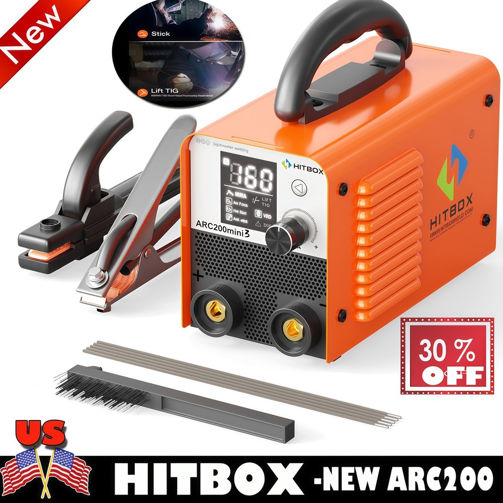 HITBOX Mini Welder 110V 160A MMA Stick Lift TIG IGBT Portable Welding Machine