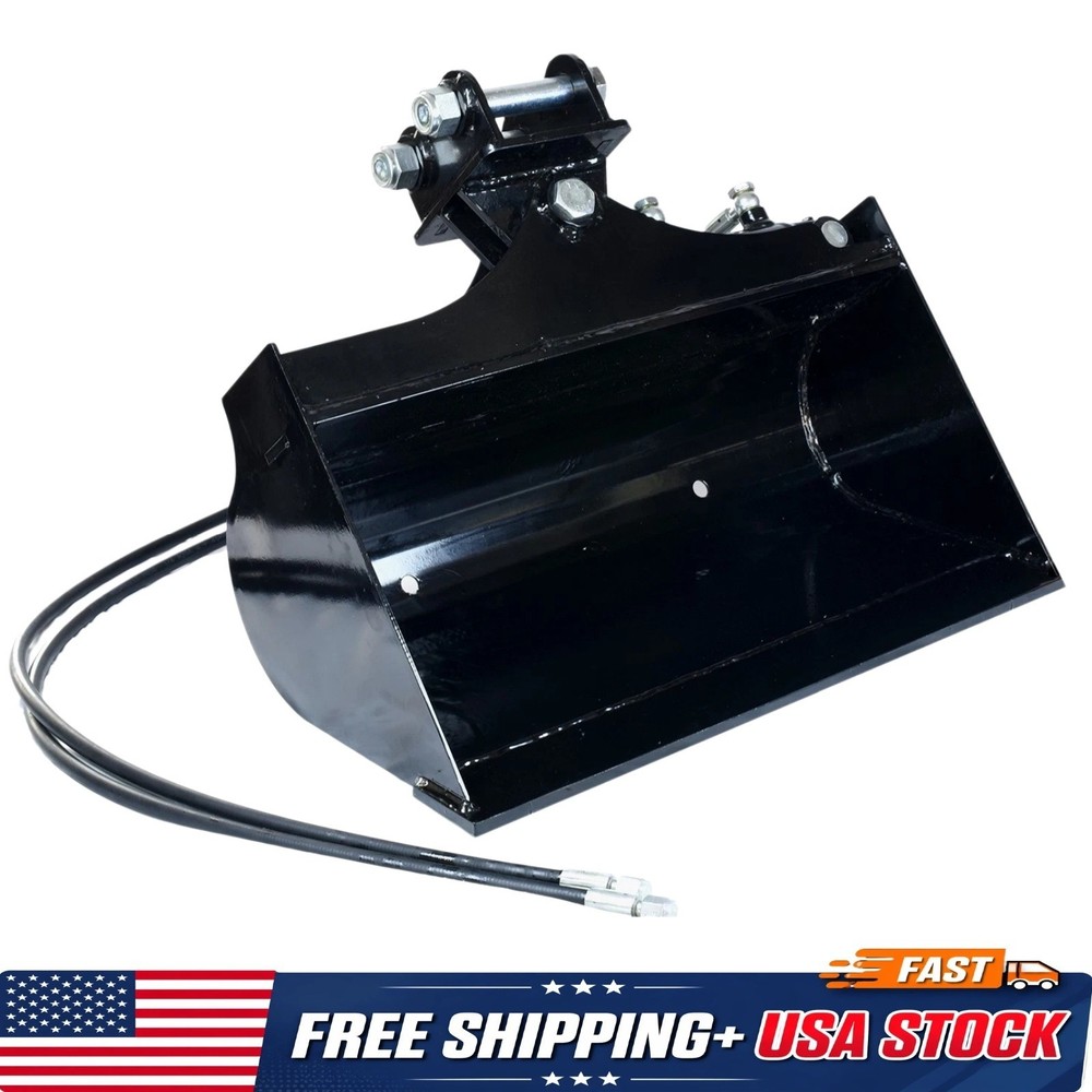 600mm Hydraulic Tilt Bucket for 1-1.5 Ton Mini Excavator Attachment NEW