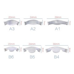 20Pcs/Pack Dental Saddle Contoured Metal Matrices Matrix Band A/B 6 Types