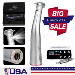 NSK Style Dental Brushless LED Electric Micro Motor/1:5 Fiber Optic Contra Angle