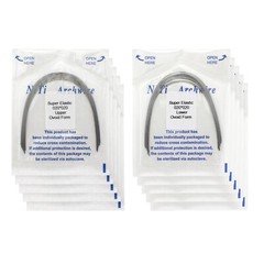 100pcs Dental Orthodontic Arch Wire Niti Stainless Steel Round Rectangular Ovoid