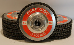 4″ x 5/8″ Flat Sanding Flapper Disc w/ Metal-Back For Grinders 60 80 120 Grit