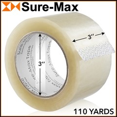 48 Rolls 3″ Extra-Wide Clear Shipping Packing Moving Tape 110 yds/330′ ea – 2mil