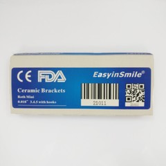 20Pc/pk Dental Orthodontic Ceramic Brackets Braces ROTH/MBT Slot.022 Hooks 3-4-5