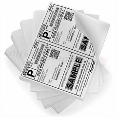 8.5×5.5 Half Sheet Shipping Labels Self Adhesive Sticker Laser & Inkjet Printers