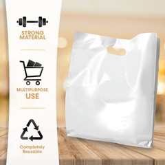 Merchandise Bags, Die Cut Handles, Strong, Durable, and Tear Resistant Bags P…
