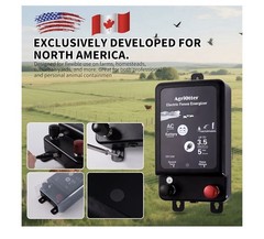 AgriOtter 2 in 1 Electric Fence Energizer Charger Plug-in & 12V Battery EFE-251