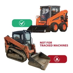 New Clear Door Glass For V1311-34522 Fit Kubota Skid Steer SSV-65 SSV-75 Models