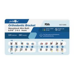 10Pks Orthodontic Dental Brackets Braces Metal Mini Roth MBT.022/.018 3/345Hooks