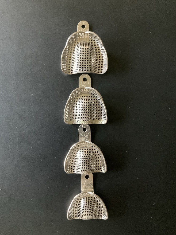 COE Edentulous UPPER EDENTULOUS IMPRESSION TRAYS. U-1-0, U-2-0, U-3-0, U-4-0