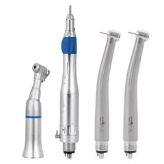 1 Set Estilo Dental 4 Agujero Alta y Baja Velocidad /Kit de Pieza de Mano de